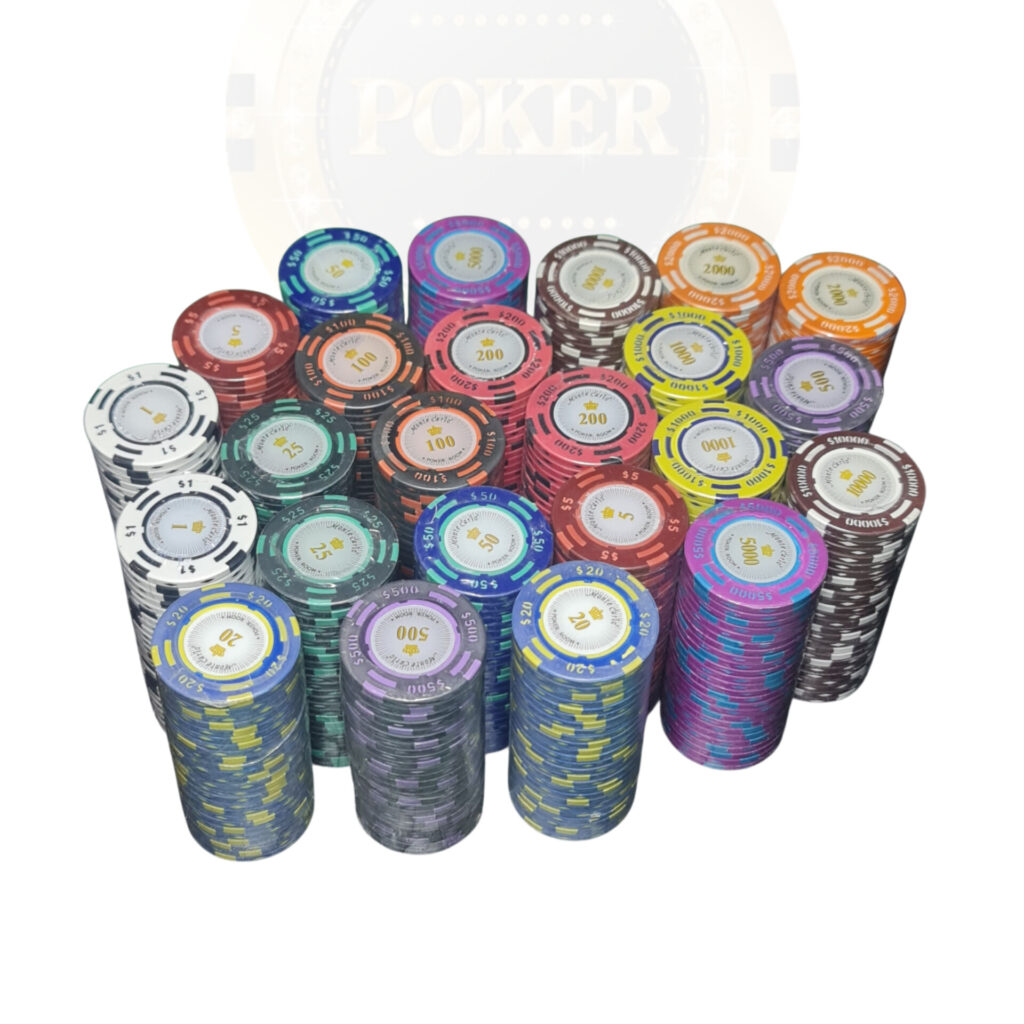 ست پوکر مونت کارلو 500 – ۵۰۰ تراشه با متعلقات کامل